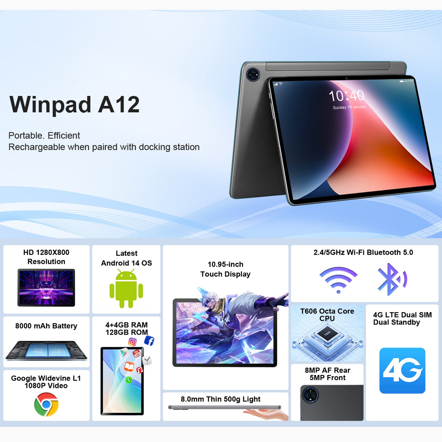AstraPad- Tablette Futuriste Elegant